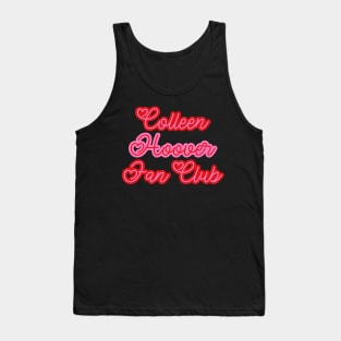 Colleen Hoover fan club pink red heart Tank Top